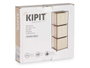KIPIT Étagère 3 Tiroirs TNT Naturel-Noir