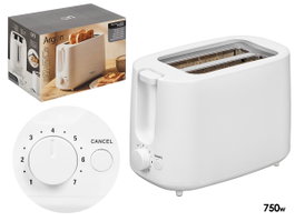ARGON Grille-pain double Blanc 750W
