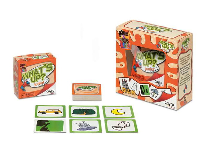 Cayro Juego Whats Up? Junior - Jeu pour créer des histoires drôles - 2 joueurs - À partir de 6 ans - Dimensions 10,5x10,5x5 cm