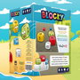 SD GAMES Jeu Blocky en espagnol - Jeu de société familial pour +5 ans, 2 à 4 joueurs - Contient 9 dés géants, ardoise, feutre, sac de transport