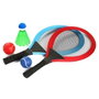 Ociotrends - Set de jeu outdoor 3 en 1 avec filet, palettes et balles - Filet de badminton 180 cm x 134 cm, recommandé à partir de 3 ans