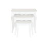 Table d'appoint Home ESPRIT Blanc Gris clair 53 x 35 x 47 cm