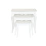 Table d'appoint Home ESPRIT Blanc Gris clair 53 x 35 x 47 cm