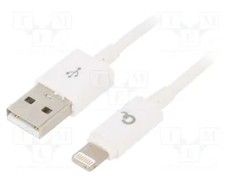 GEMBIRD Câble Cablexpert USB 2.0 USB A vers Apple Lightning, 2m, blanc
