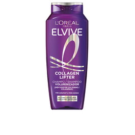 L'Oréal Paris - Shampoing volumisant ELVIVE Collagen Lifter 400 ml - Volume +80% durable jusqu'à 72h pour cheveux épais avec peptides de collagène