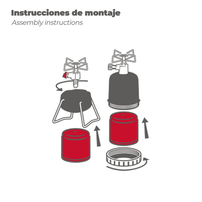 WOLFPACK LINEA PROFESIONAL Cartouche de gaz type 200 0,190 kg CE EN417