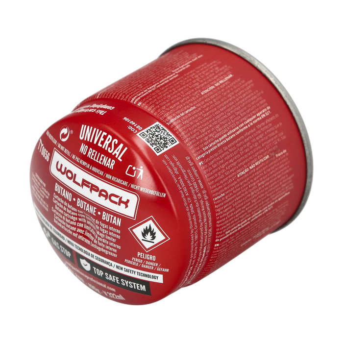 WOLFPACK LINEA PROFESIONAL Cartouche de gaz type 200 0,190 kg CE EN417