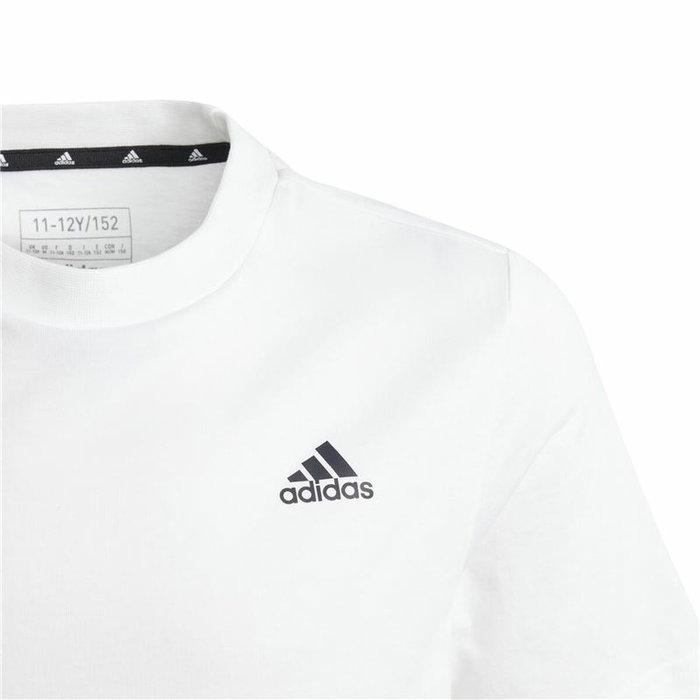 T shirt à manches courtes Enfant Adidas U Sl Blanc