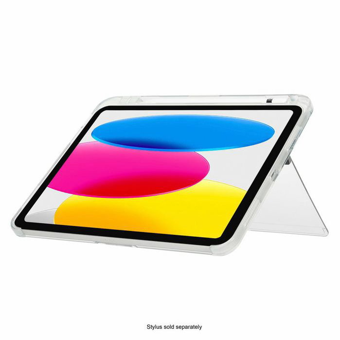 Targus Click-In Étui Transparent Protecteur avec Kickstand MIL-STD 810G pour iPad (10e génération) 10,9 Pouces - Compatible Apple Pencil