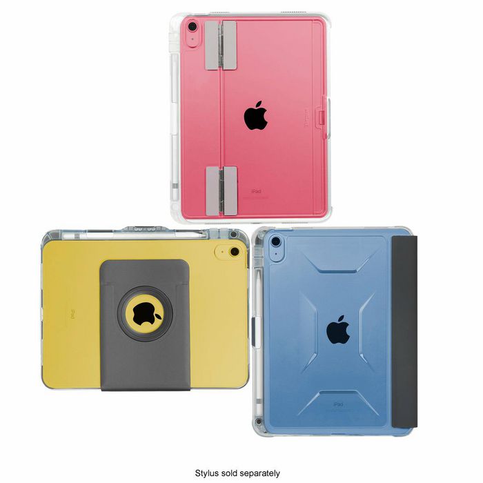 Targus Click-In Étui Transparent Protecteur avec Kickstand MIL-STD 810G pour iPad (10e génération) 10,9 Pouces - Compatible Apple Pencil
