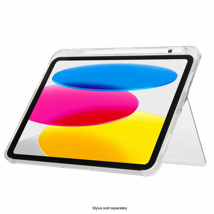 Targus Click-In Étui Transparent Protecteur avec Kickstand MIL-STD 810G pour iPad (10e génération) 10,9 Pouces - Compatible Apple Pencil