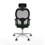 Piqueras y Crespo Chaise de Bureau avec Appui-tête 2D086G2 Vert