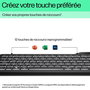 HP Clavier filaire rétroéclairé 400 avec touches programmables, LED réglable, connexion USB-C et USB-A, résistant aux éclaboussures, design durable