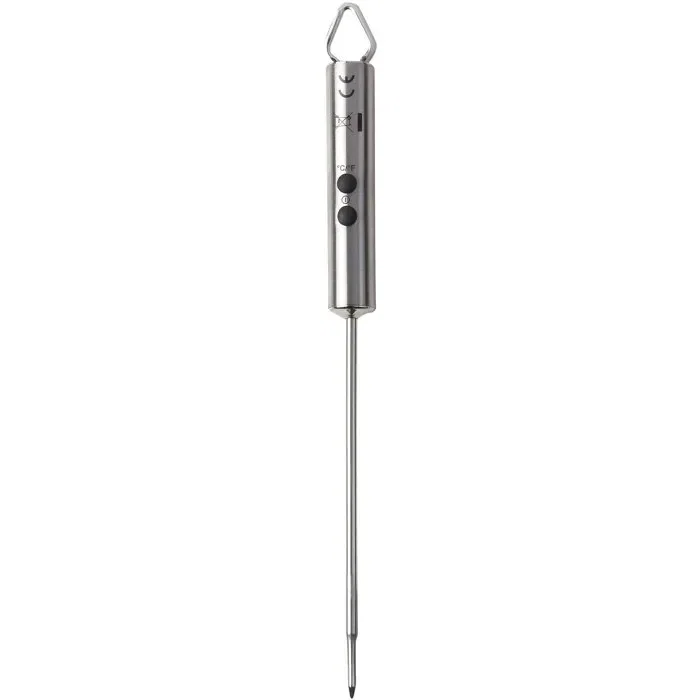 Domo Thermomètre culinaire acier inoxydable -45°C à +200°C arrêt automatique argent