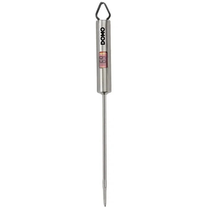 Domo Thermomètre culinaire acier inoxydable -45°C à +200°C arrêt automatique argent