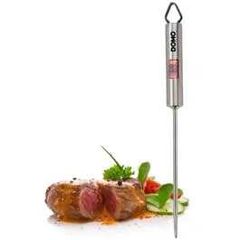 Domo Thermomètre culinaire acier inoxydable -45°C à +200°C arrêt automatique argent