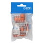 Wago Conecteur rapide à levier 3 voies 0,5-6 mm² 450 V 41 A transparent 22,9 x 21,1 x 10,1 mm lot de 10