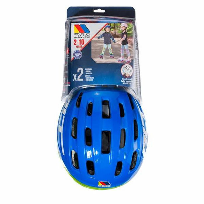 Kit Casque et Genouillères Moltó Bleu 2-10 Ans