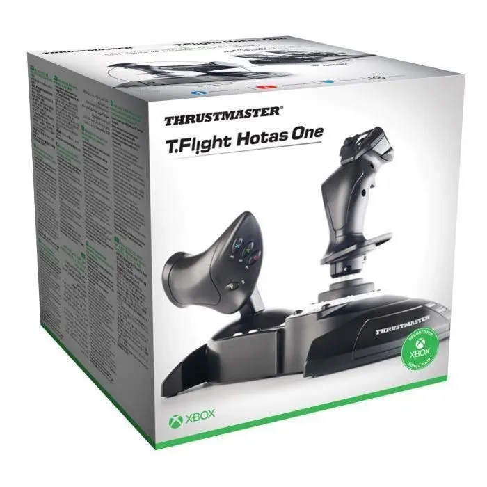 Thrustmaster T.Flight Hotas One Joystick de vol pour Xbox Series X|S, Xbox One et PC Windows, manette des gaz détachable, 5 axes, 14 boutons
