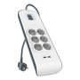 Belkin BSV604VF2M-V2 Multiprise 6 Prises + 2 USB-A, Câble 2m