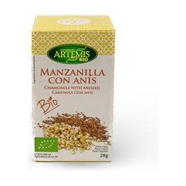 Artemis Bio Infusion de manzanilla avec anis Bio, 20 filtres