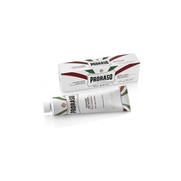 Proraso Crème à raser au thé vert et à l'avoine 150 ml - Pour peaux sensibles - Formule naturelle sans parabènes