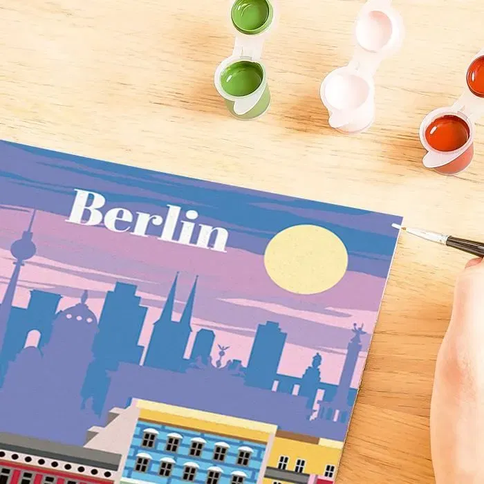 Ravensburger Tableau Peinture par Numéros CreArt Berlin 24x30 cm pour Adultes, Réf. 25521 Ravensburger Tableau Peinture par Numéros CreArt Berlin 24x30 cm pour Adultes, Réf. 25521