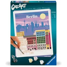 Ravensburger Tableau Peinture par Numéros CreArt Berlin 24x30 cm pour Adultes, Réf. 25521