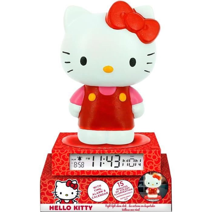 Kids Licensing Réveil figurine 3D Hello Kitty & Friends Rouge et blanc Kids Licensing Réveil figurine 3D Hello Kitty & Friends Rouge et blanc