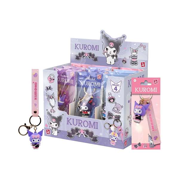 Yume Porte-clés Hello Kitty Kuromi PVC/metal 13 cm - Modèles assortis