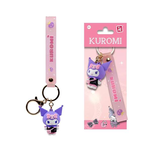 Yume Porte-clés Hello Kitty Kuromi PVC/metal 13 cm - Modèles assortis