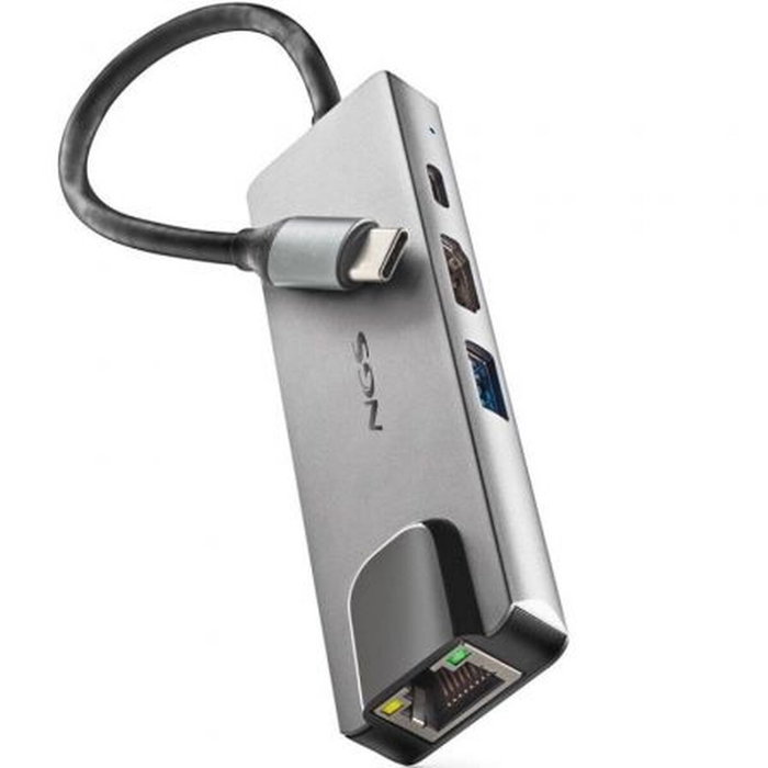 Hub USB NGS WonderDock Supra Gris Hub USB NGS WonderDock Supra Gris