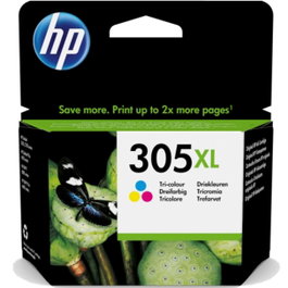 HP Cartouche Tinta 305XL 3YM63AE Tricolore Haute Capacité pour DeskJet 1210/1212