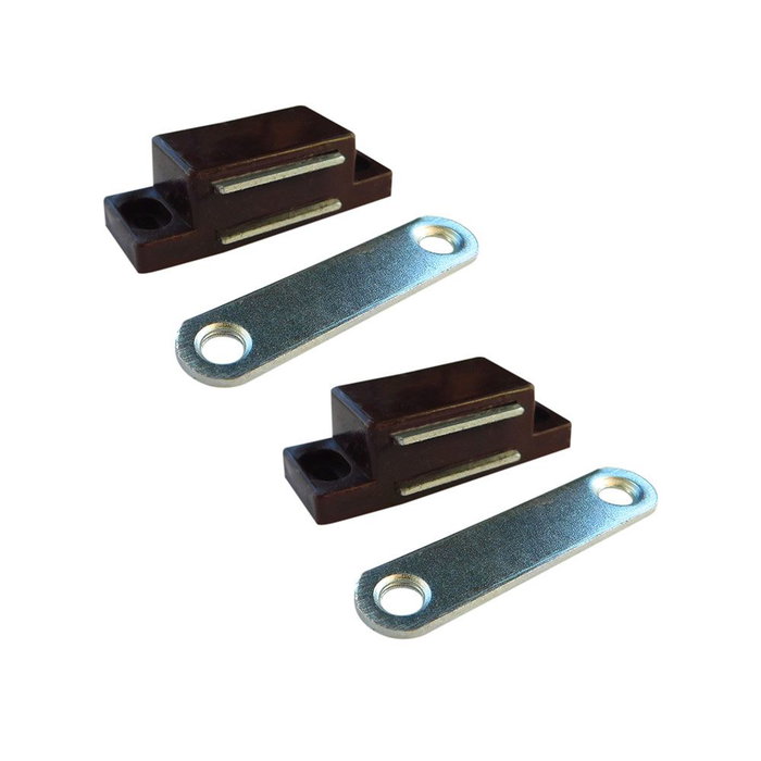Edm Cierre magnético Im02, marron, 56 x 18 mm, 2 uds Edm Cierre magnético Im02, marron, 56 x 18 mm, 2 uds