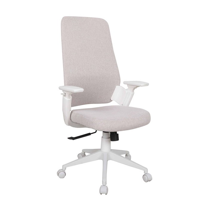 Chaise de Bureau Blanc Beige 67,5 x 62 x 114,5 cm Chaise de Bureau Blanc Beige 67,5 x 62 x 114,5 cm
