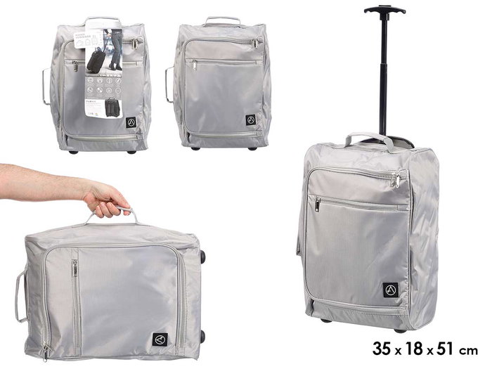Arte Regal Mochila Trolley Cabine Gris 35x51x18 cm 31.5 L Polyester (Set de 6) Arte Regal Mochila Trolley Cabine Gris 35x51x18 cm 31.5 L Polyester (Set de 6)