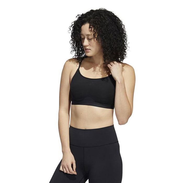 Soutien-gorge de Sport Adidas Aeroreact Ls P Noir