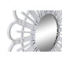 DKD Home Decor Miroir mural Scandi Blanc et Naturel (Lot de 2)