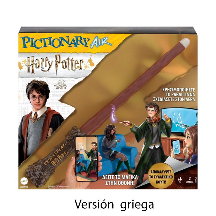 Mattel Games Pictionary Air Harry Potter Version grecque, jeu de dessin en réalité augmentée avec stylet, 8 ans et plus, MATTEL GAMES, HMK25 Mattel Games Pictionary Air Harry Potter Version grecque, jeu de dessin en réalité augmentée avec stylet, 8 ans et plus, MATTEL GAMES, HMK25