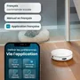 Eziclean All In One Z12 Ultra - Robot aspirateur et laveur connecté, base de vidage automatique, navigation LiDAR, 270 min d'autonomie, 14,4 V, réservoir 1,8 L, Blanc