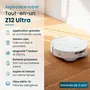 Eziclean All In One Z12 Ultra - Robot aspirateur et laveur connecté, base de vidage automatique, navigation LiDAR, 270 min d'autonomie, 14,4 V, réservoir 1,8 L, Blanc