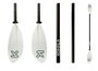 Ociotrends Pagaie pour Kayak 3 Parties en Aluminium et Plastique, 20 Pouces, Adulte