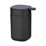 Wenko Davos 24832100 Distributeur de savon mural noir mat polypropylène 9,8x7,8x13 cm