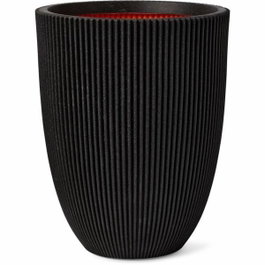 Capi Europe Vase élégant Groove Noir 46x58 cm