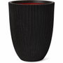 Capi Europe Vase élégant Groove Noir 46x58 cm