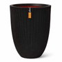 Capi Europe Vase élégant Groove Noir 46x58 cm