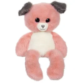 GIPSY TOYS Peluche Chien Leggies - 48 cm, Rose et Gris, Peluche douce pour enfants dès la naissance