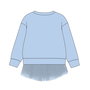 Cerdá Sweat-shirt French Terry Tul Stitch Coupe classique pour enfant - Taille 4 ans, Bleu clair