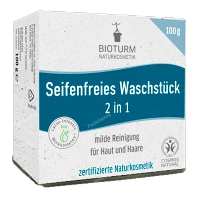 BIOTURM Shampoing-gel solide 2 en 1 capillaire et corporel BIOTURM Shampoing-gel solide 2 en 1 capillaire et corporel