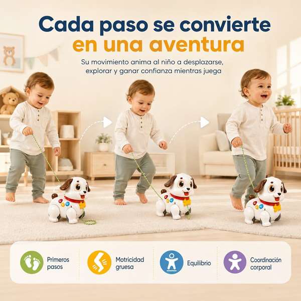 Hola Chien à tirer pour enfants avec lumières et sons Hola Chien à tirer pour enfants avec lumières et sons